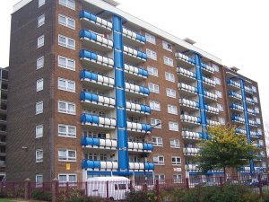 Photo of the Front of the Block of Flats