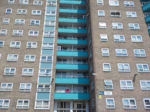 Front View of The Block of Flats