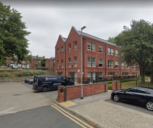 front view and car park 