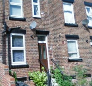 Rear of property
